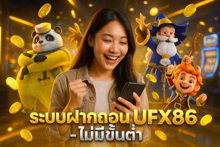 ระบบฝากถอน UFX86 – ไม่มีขั้นต่ำ
